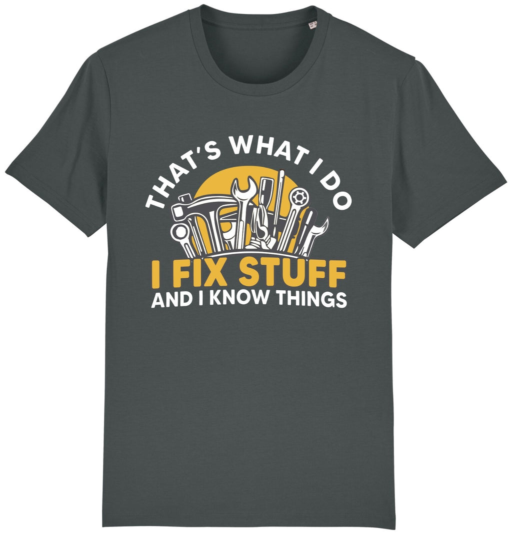 Fruit of the Loom Men's I Fix Stuff Graphic T-Shirt