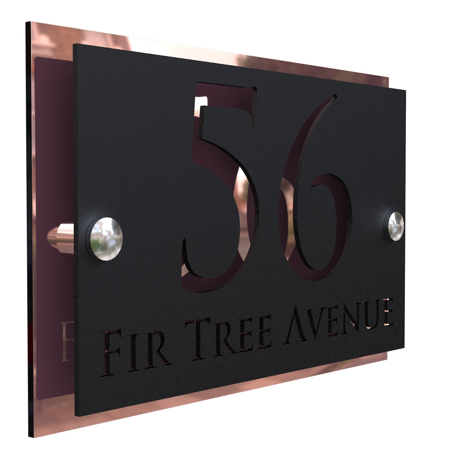 K Smart Sign Simpatico House Numbers Address Plaque 200mm x 130mm