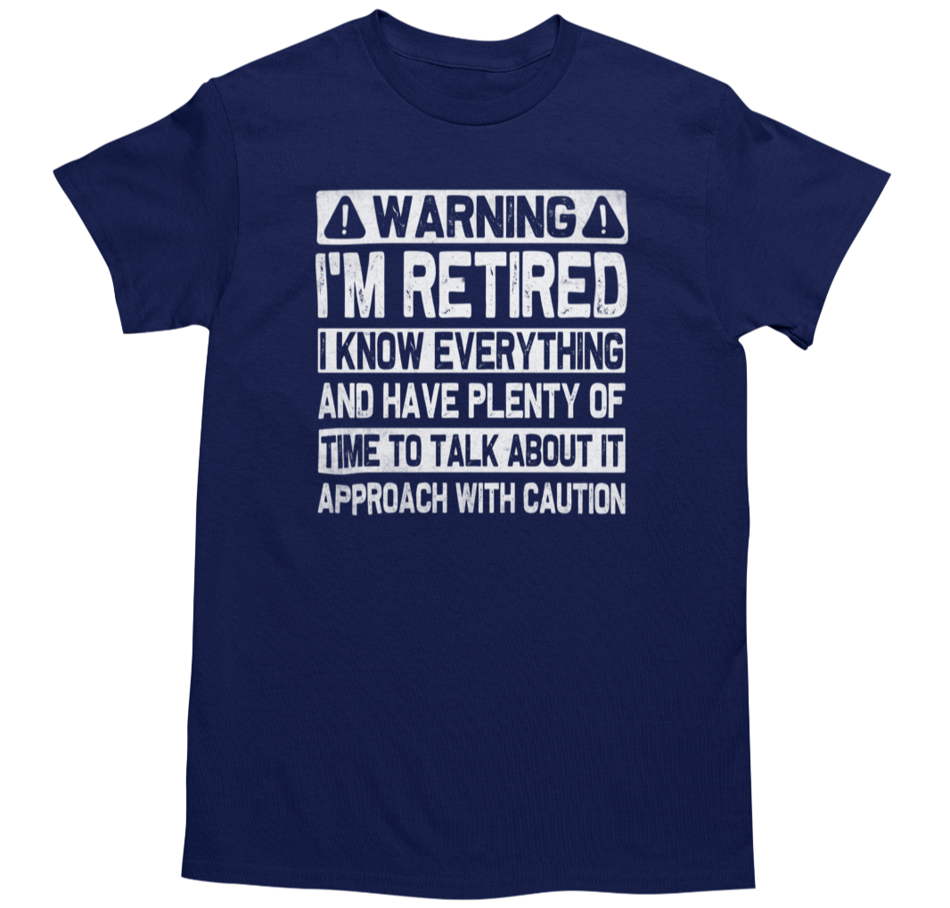 Men's Funny Novelty Joke Graphic T-Shirt Navy
