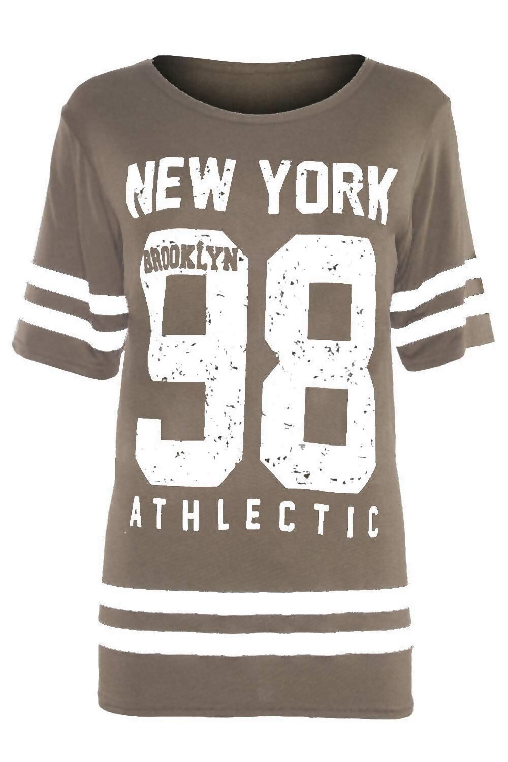 Women's New York 98 Brooklyn Stripe Varsity T-Shirt