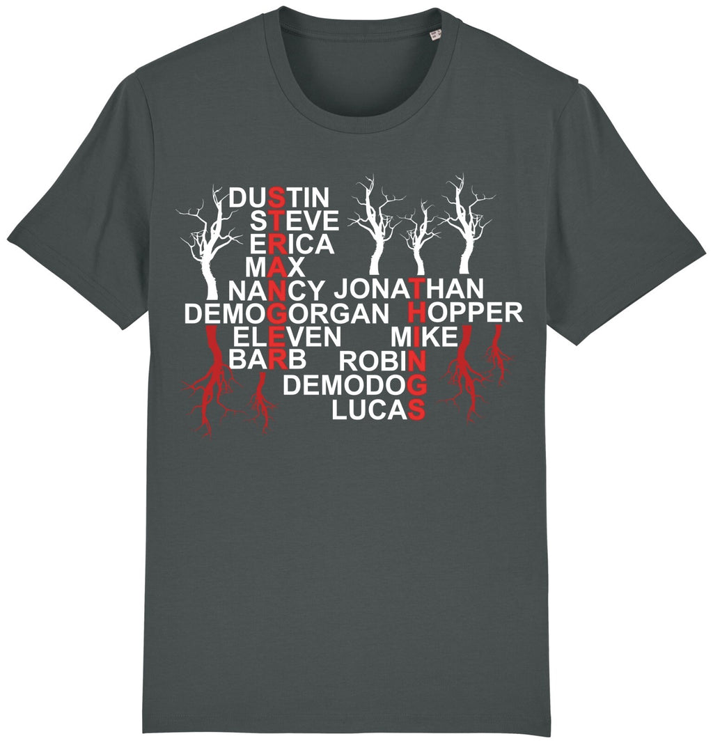 Fruit of the Loom Men's Stranger Things Names Graphic T-Shirt