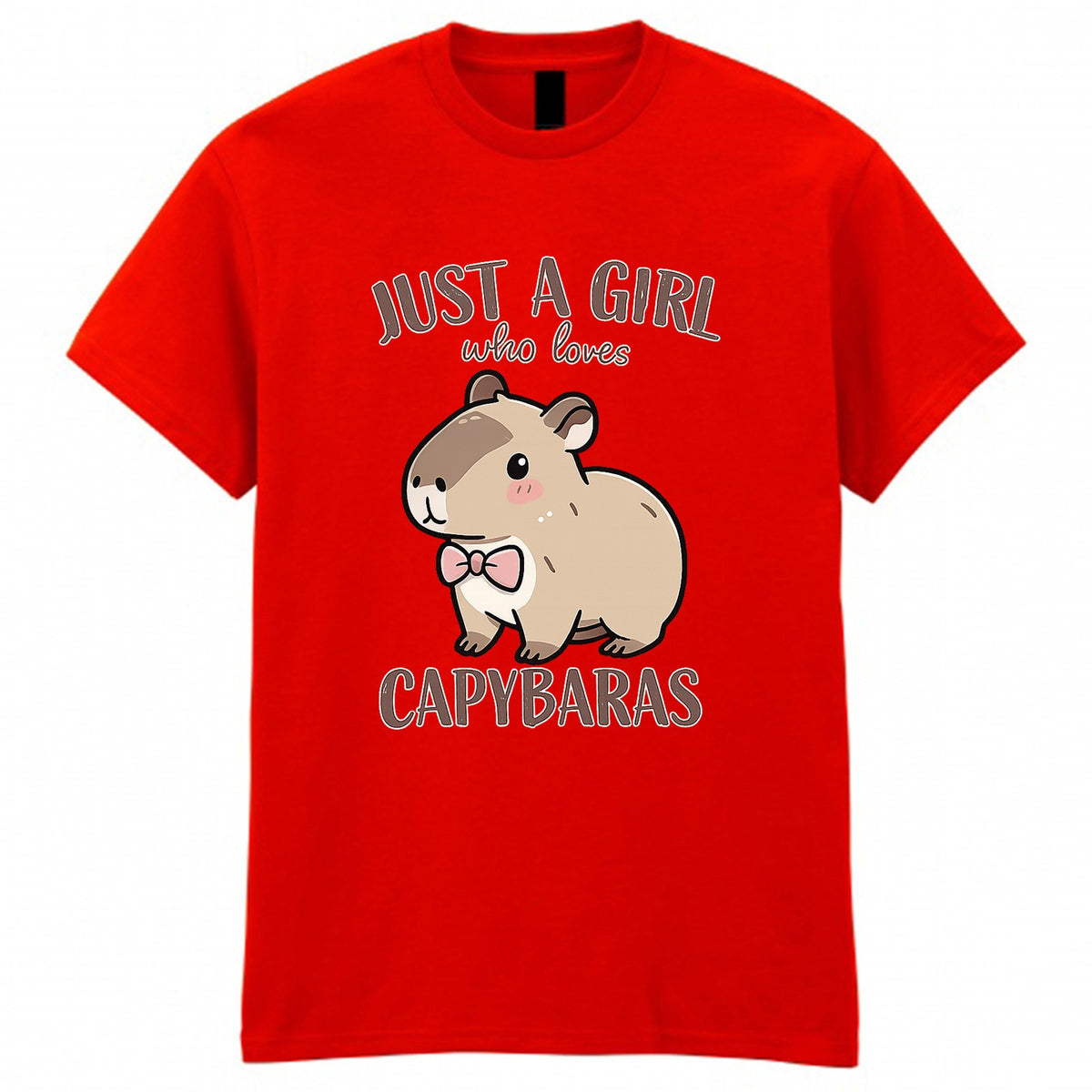 Kids' Just A Girl Who Loves Capybaras Graphic T-Shirt