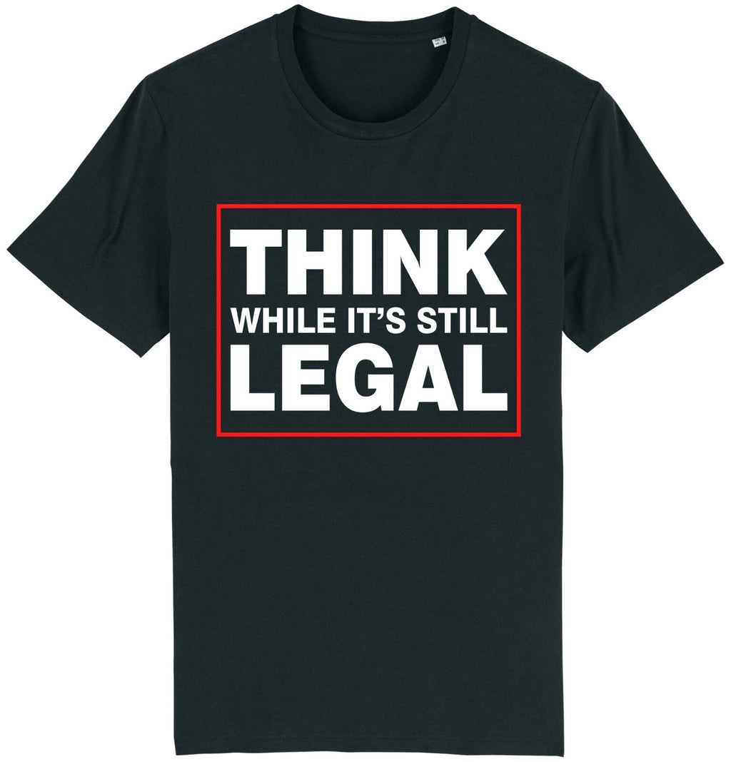 Fruit of the Loom Men's Think While It's Still Legal Graphic T-Shirt