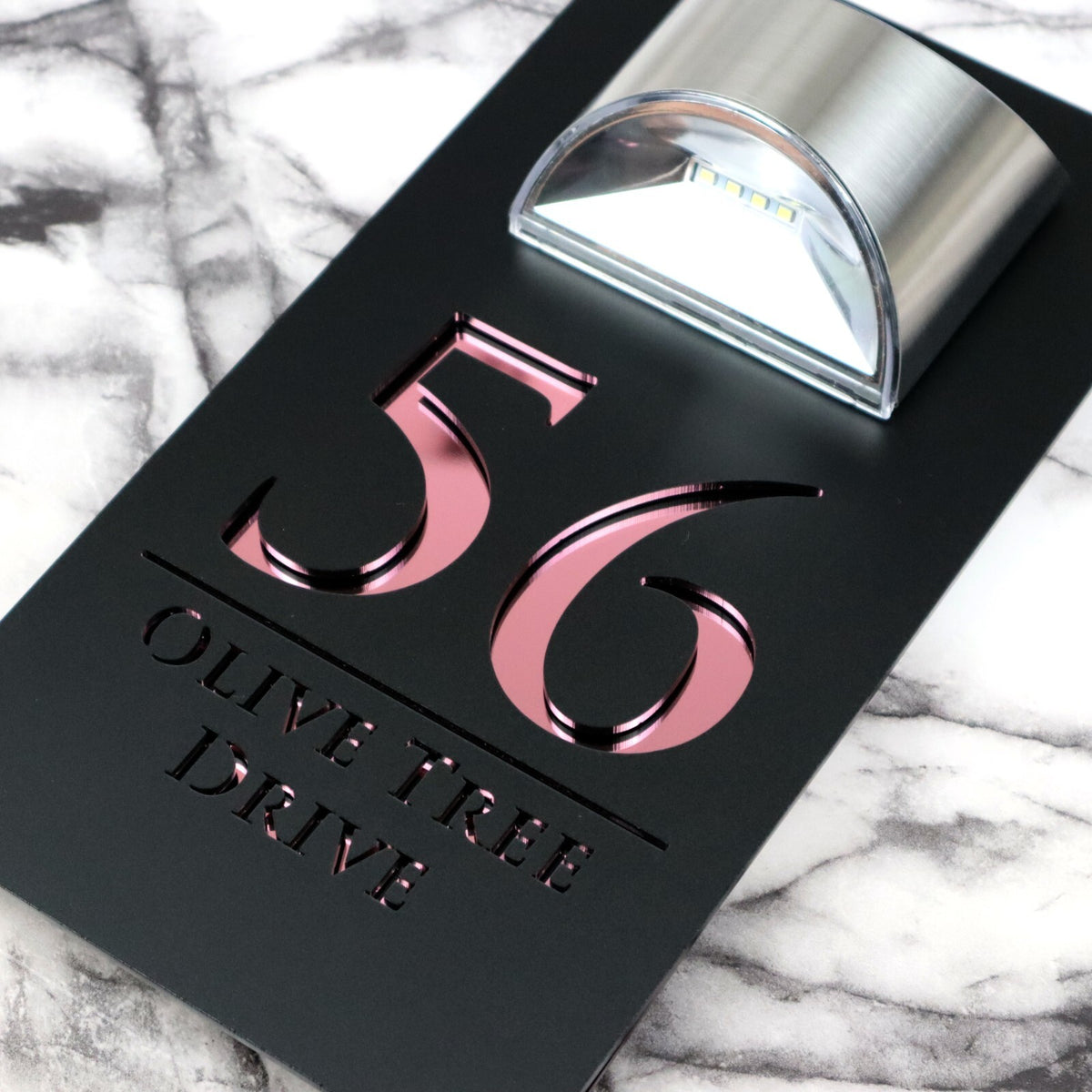 Bellissima LED House Numbers Address Plaque 160mm x 300mm