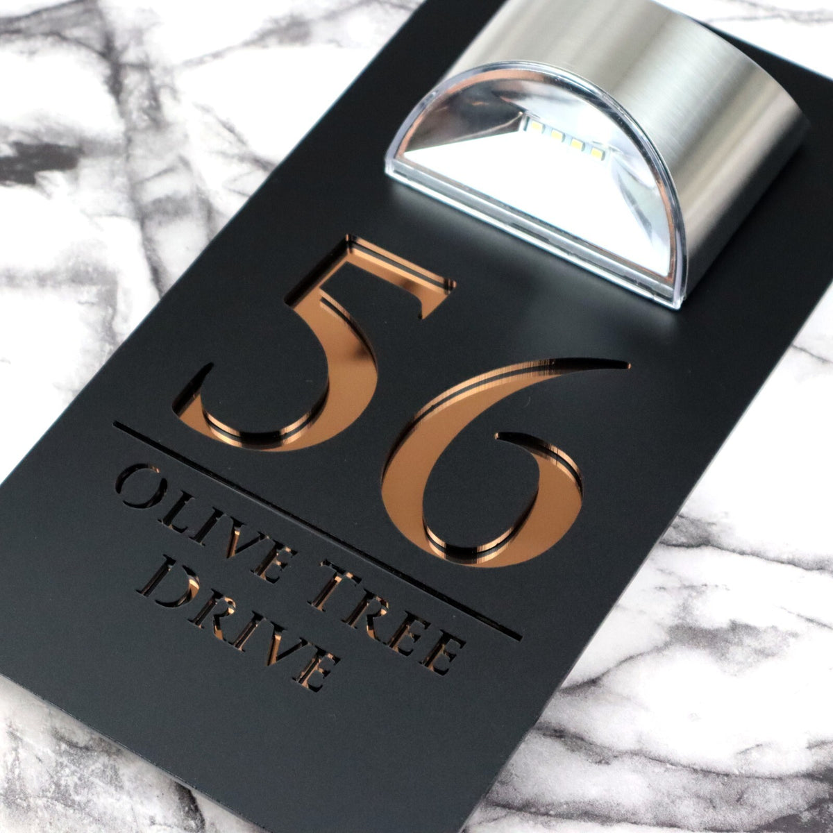 Bellissima LED House Numbers Address Plaque 160mm x 300mm