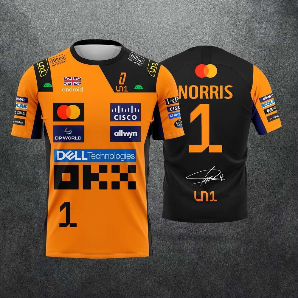 Lando Norris LN1 F1 World Champion McLaren Inspired Graphic T-Shirt