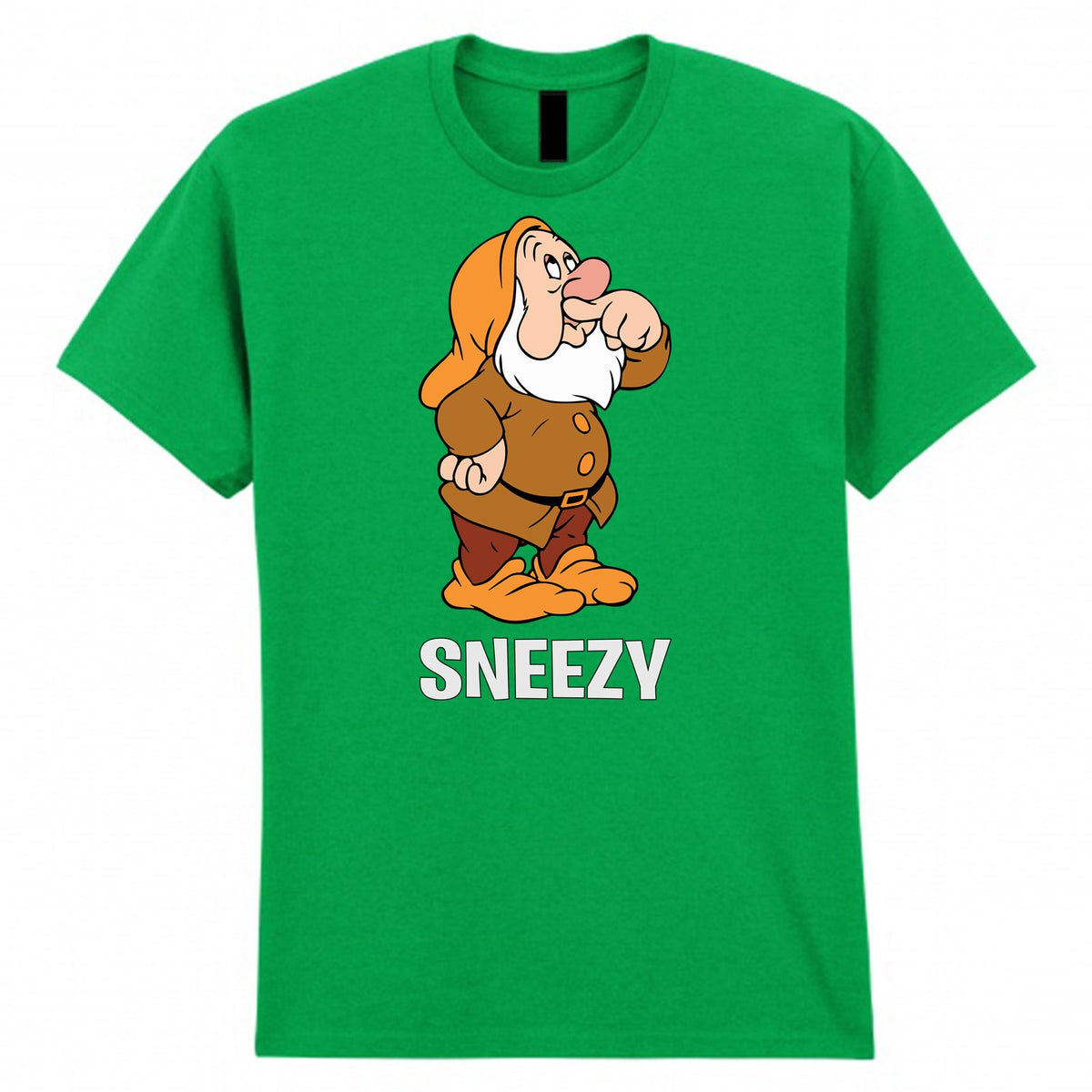 Snow White Seven Dwarfs T-Shirt Funny Halloween Costume Tee Top