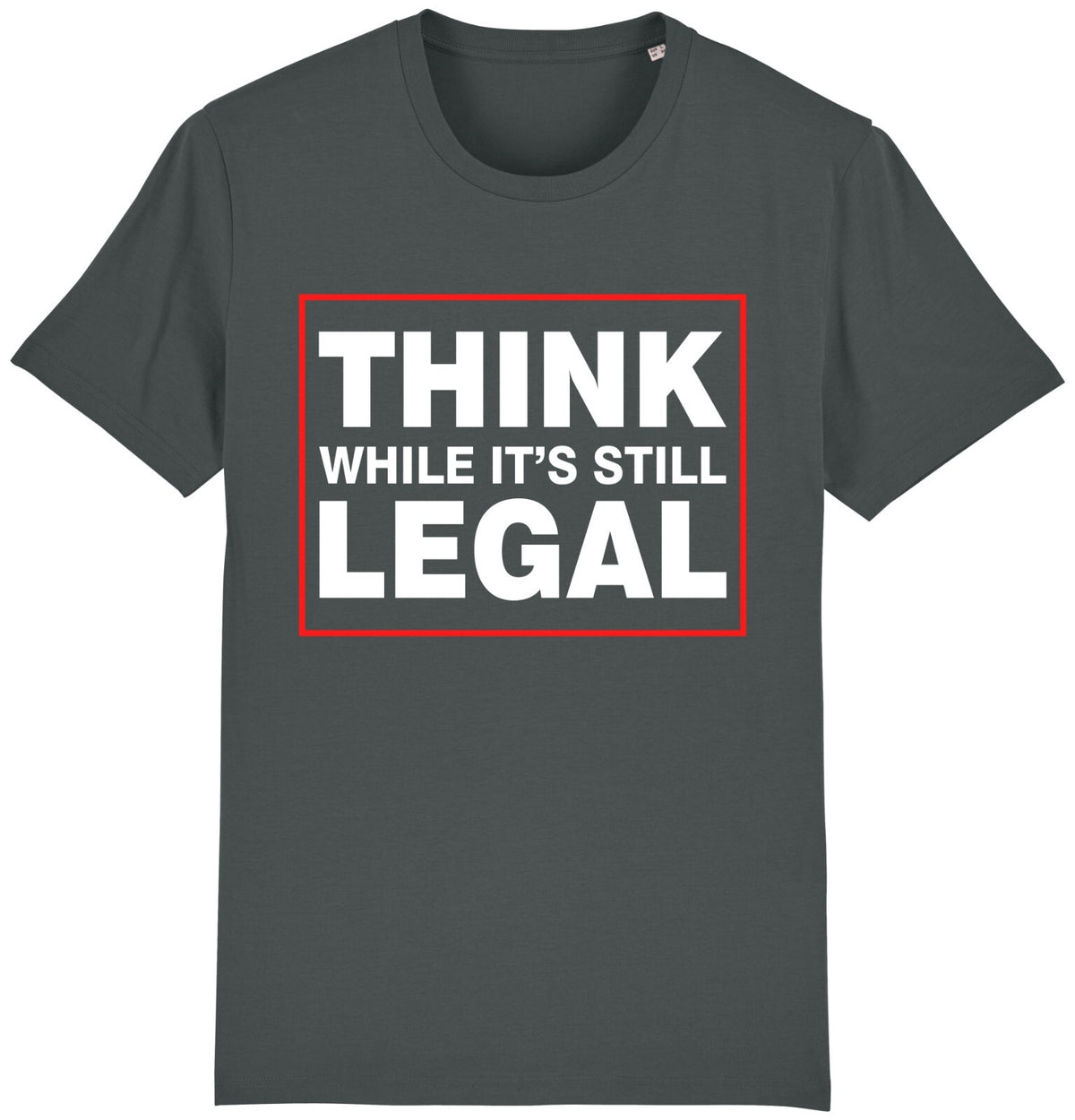 Fruit of the Loom Men's Think While It's Still Legal Graphic T-Shirt