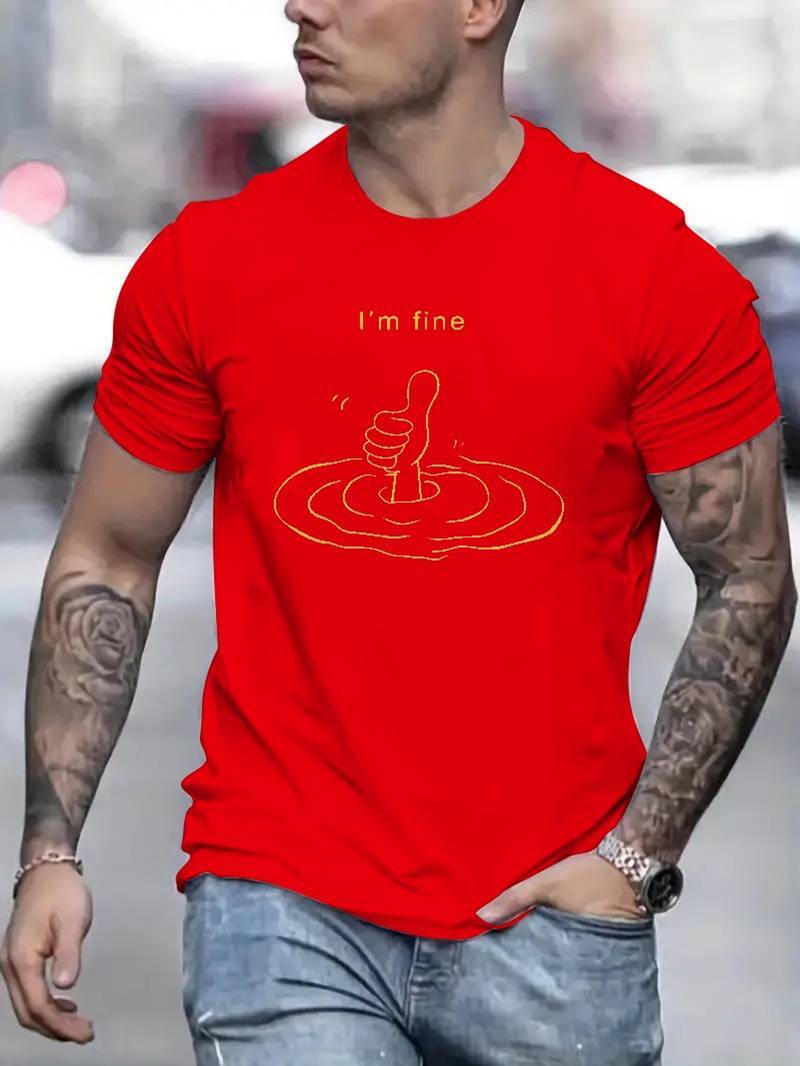 Men's I'm Fine Graphic T-Shirt