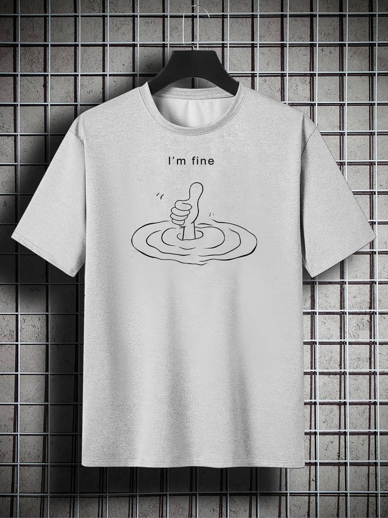 Men's I'm Fine Graphic T-Shirt