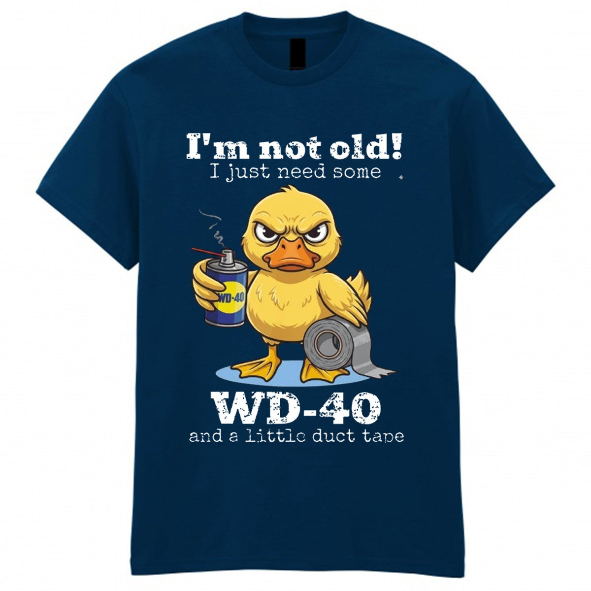 Men's Duck Tape Novelty Graphic Crew Neck T-Shirt