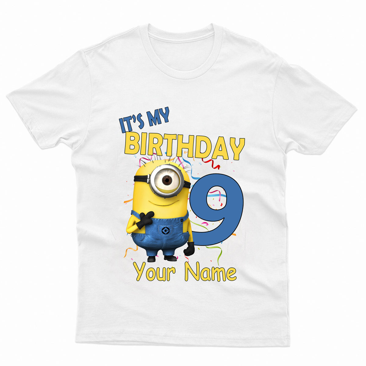 Kids Minions It's My Birthday Casual Cotton T-Shirt