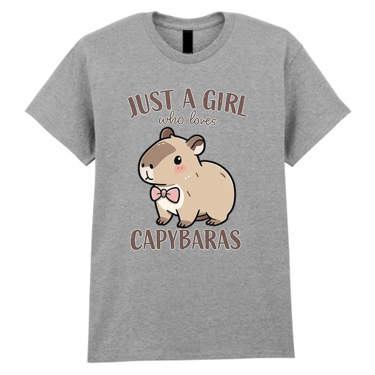 Kids' Just A Girl Who Loves Capybaras Graphic T-Shirt