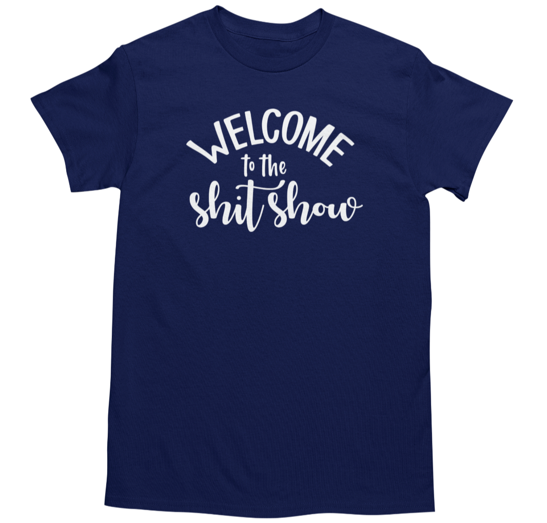Men's Funny Novelty Joke Graphic T-Shirt Navy