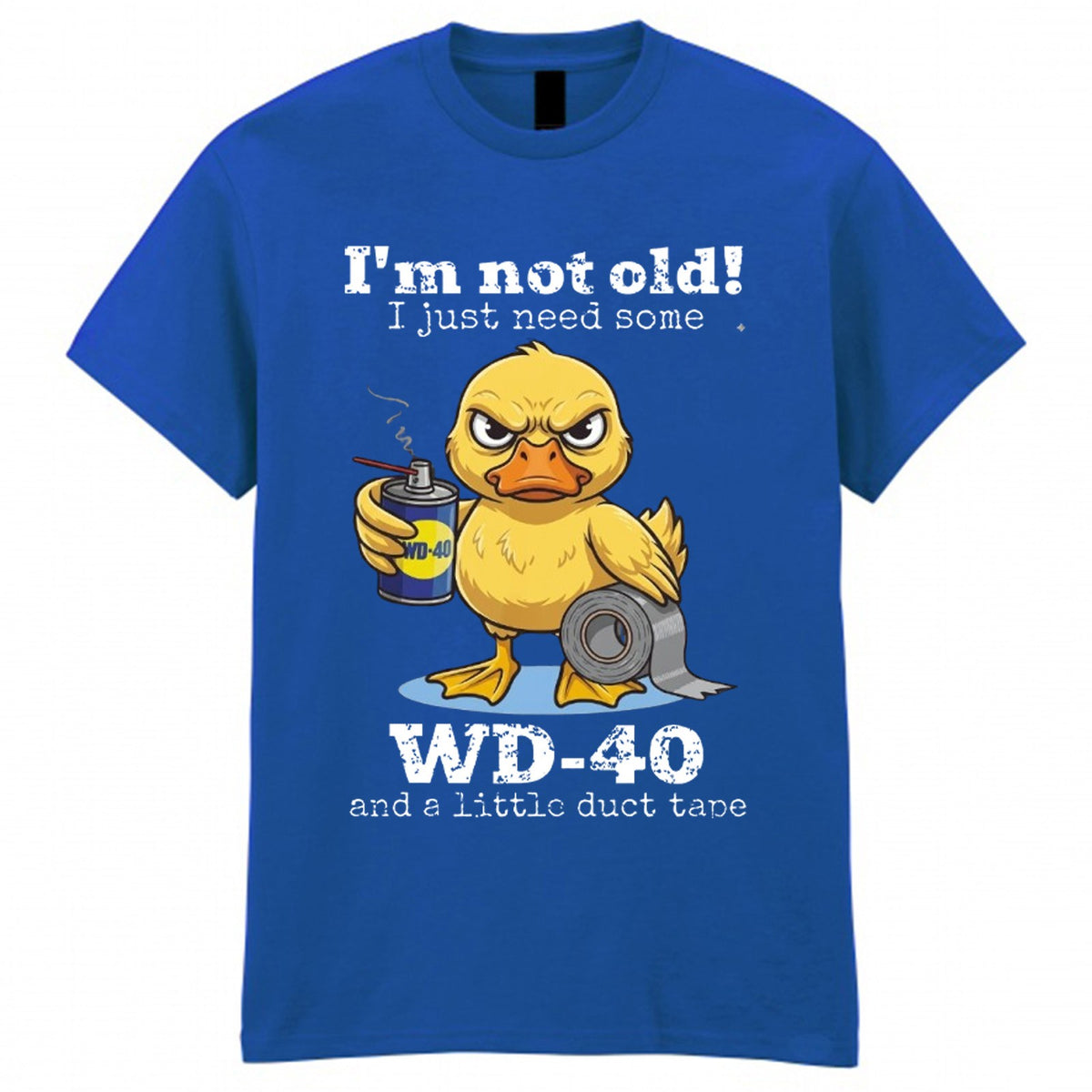 Men's Duck Tape Novelty Graphic Crew Neck T-Shirt