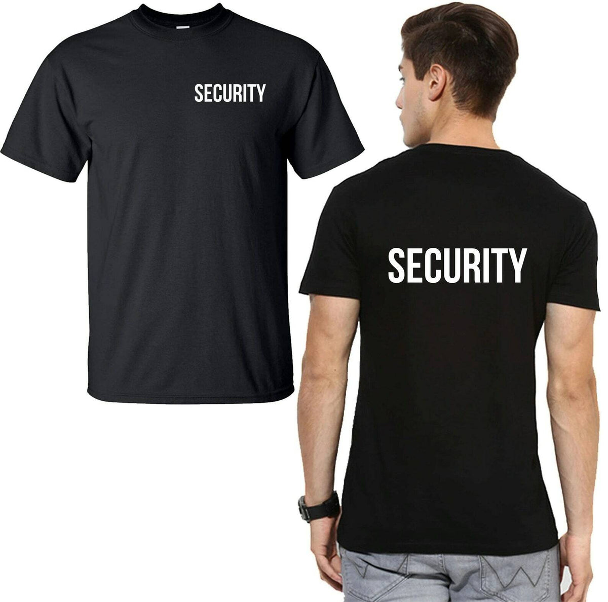 Men's Security Uniform Workwear Graphic T-Shirt