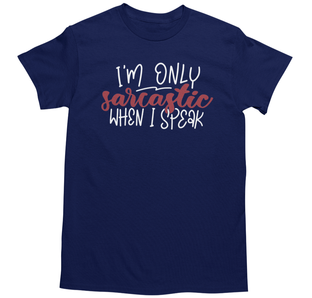 Men's Funny Novelty Joke Graphic T-Shirt Navy