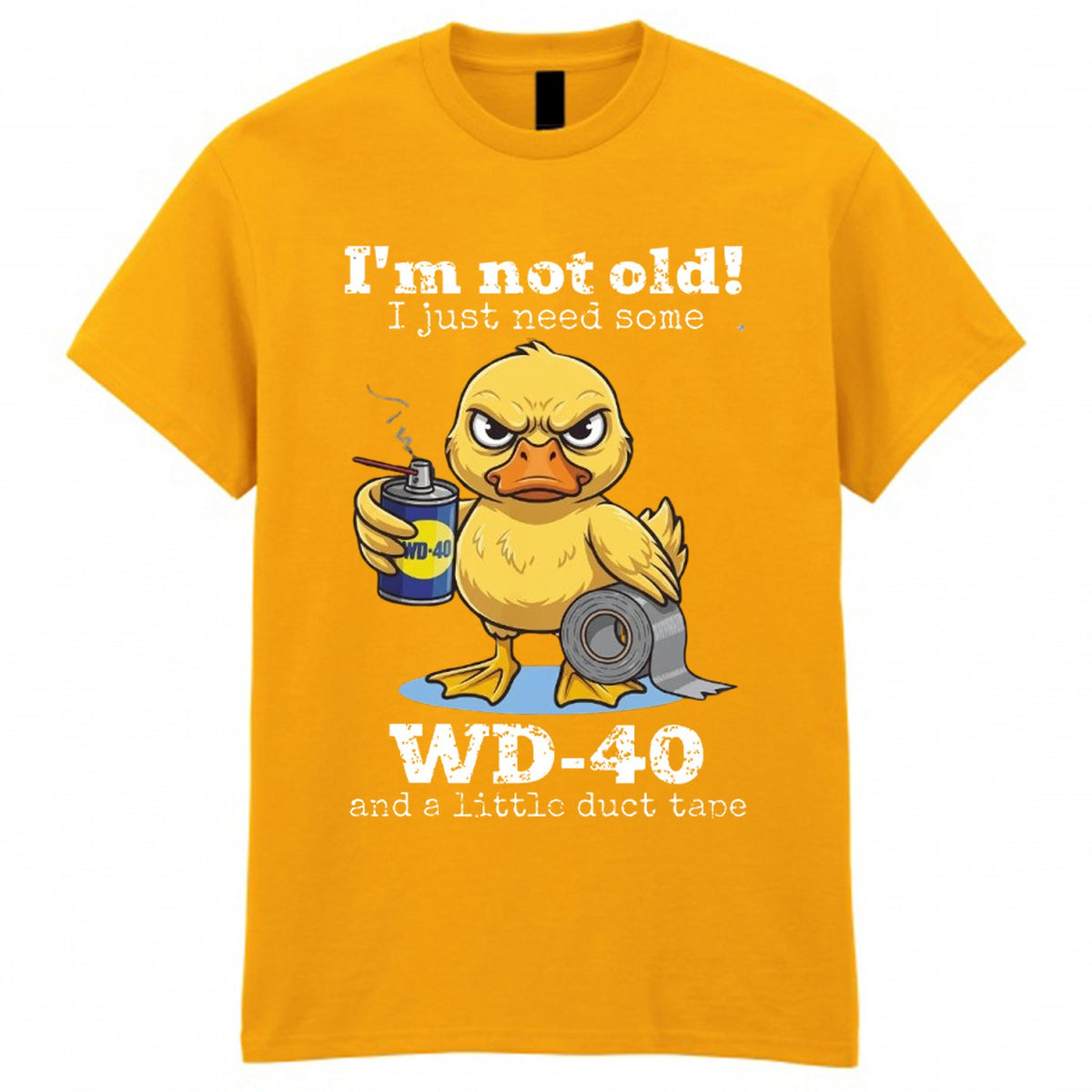 Men's Duck Tape Novelty Graphic Crew Neck T-Shirt