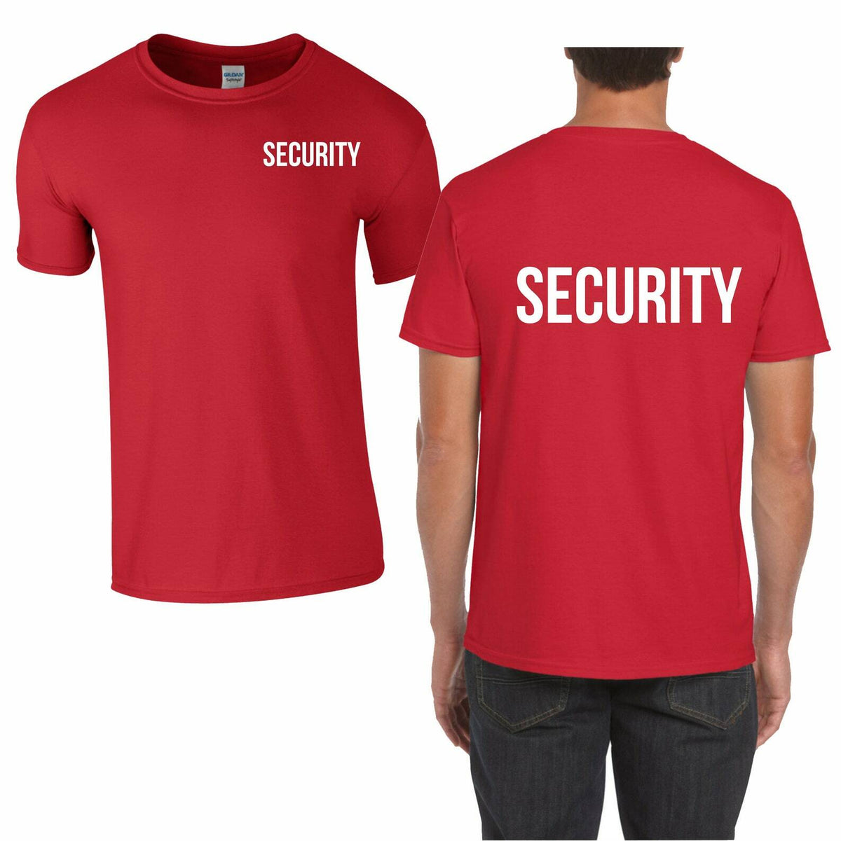 Men's Security Uniform Workwear Graphic T-Shirt