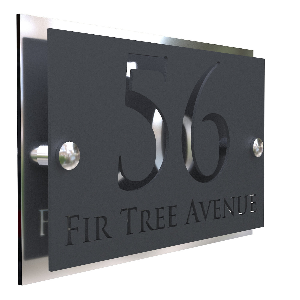 K Smart Sign Simpatico House Numbers Address Plaque 200mm x 130mm