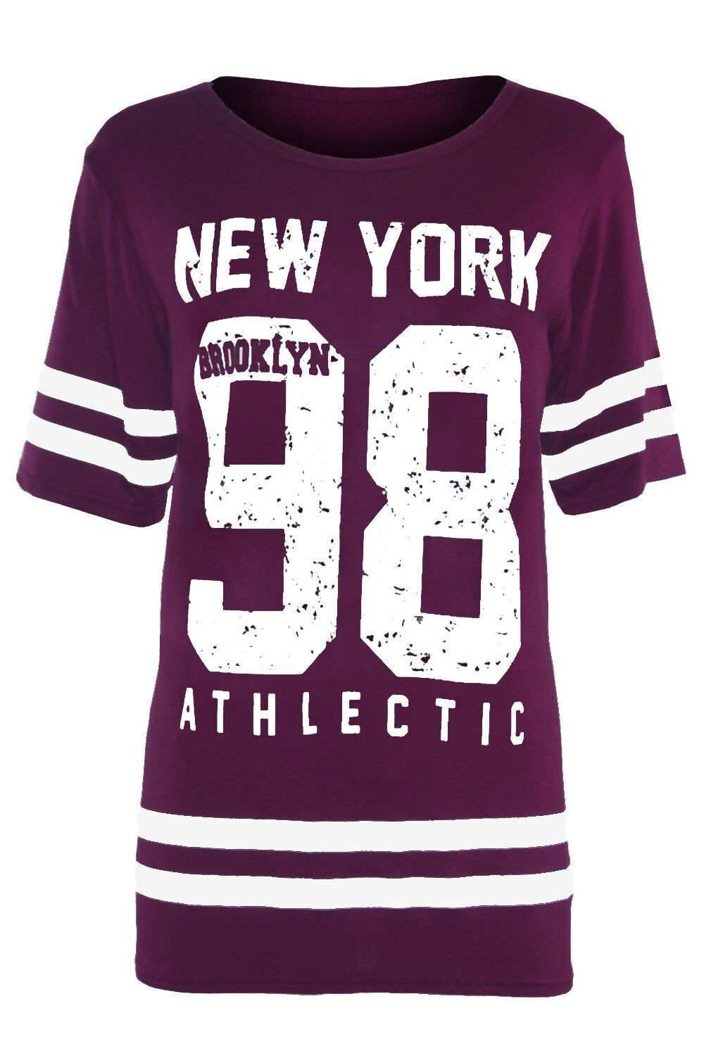 Women's New York 98 Brooklyn Stripe Varsity T-Shirt