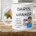 Darts Wanker Funny Novelty Coffee Mug White