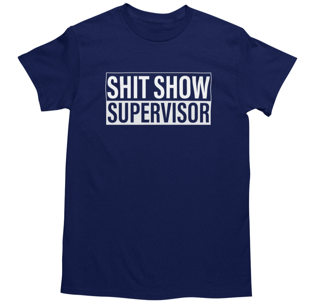 Men's Funny Novelty Joke Graphic T-Shirt Navy