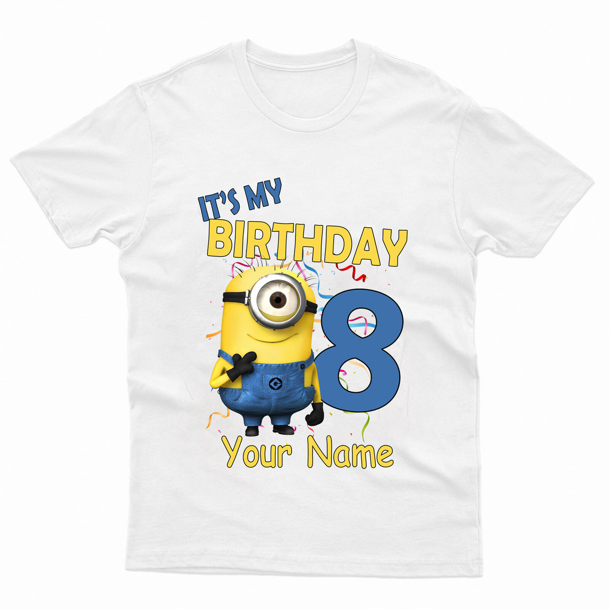 Kids Minions It's My Birthday Casual Cotton T-Shirt