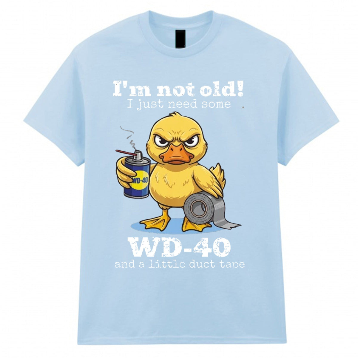 Men's Duck Tape Novelty Graphic Crew Neck T-Shirt