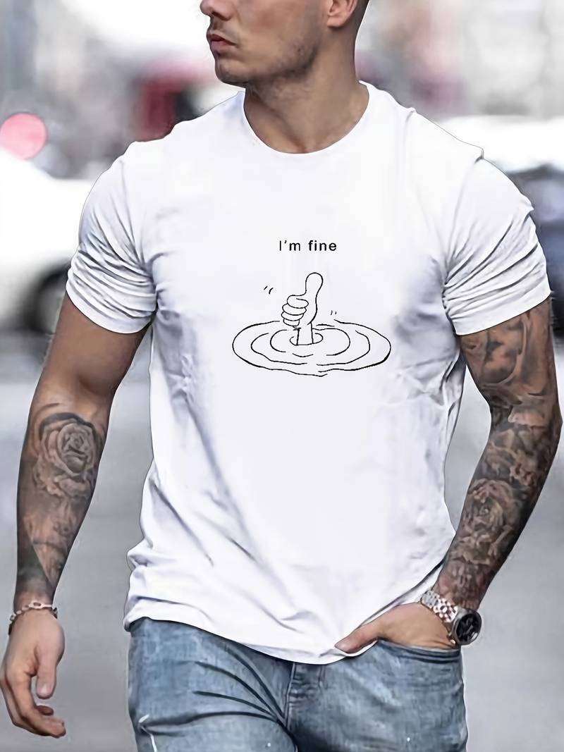 Men's I'm Fine Graphic T-Shirt