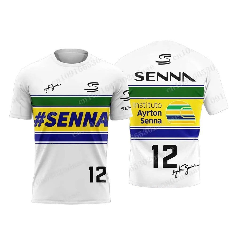 Ayrton Senna Men's F1 Legend Commemorative Breathable T-Shirt