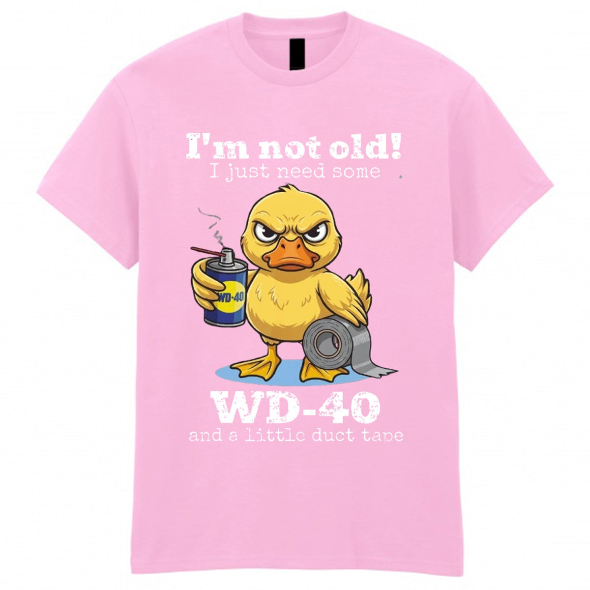 Men's Duck Tape Novelty Graphic Crew Neck T-Shirt