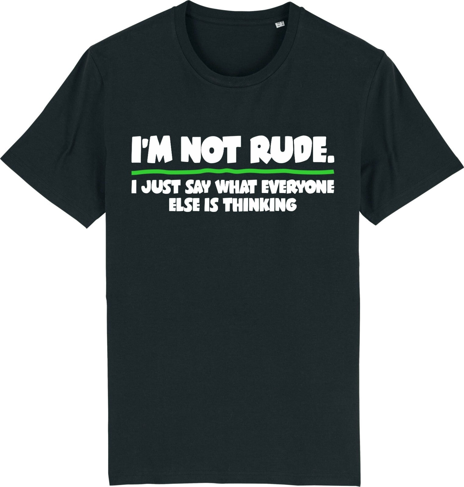 Fruit of the Loom Men's I'M NOT RUDE Graphic T-Shirt