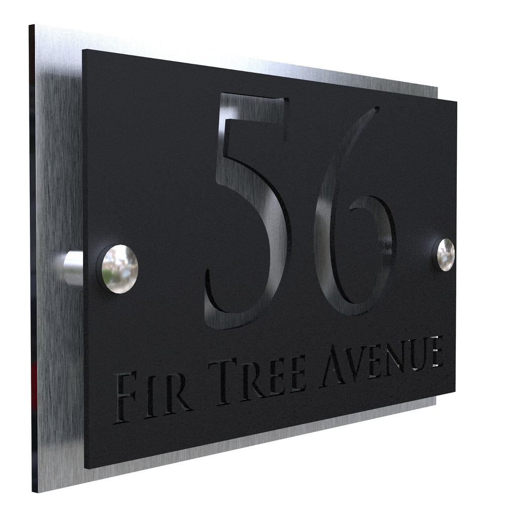 K Smart Sign Simpatico House Numbers Address Plaque 200mm x 130mm