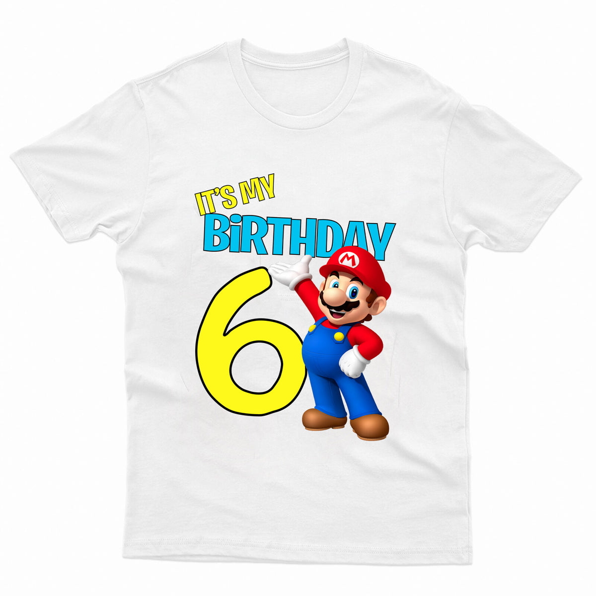 Kids' Mario It's My Birthday Gaming Graphic T-Shirt
