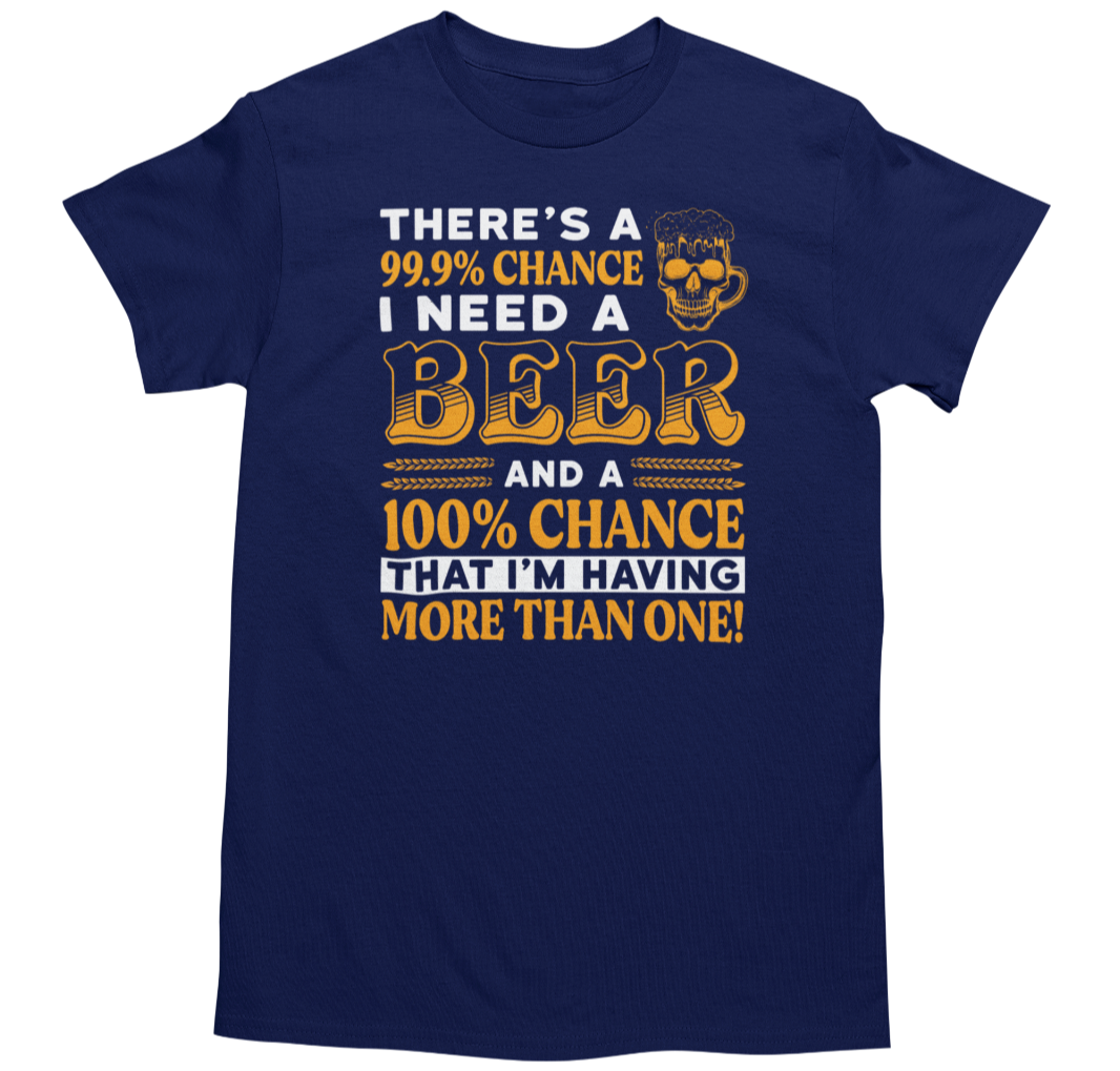Men's Funny Novelty Joke Graphic T-Shirt Navy
