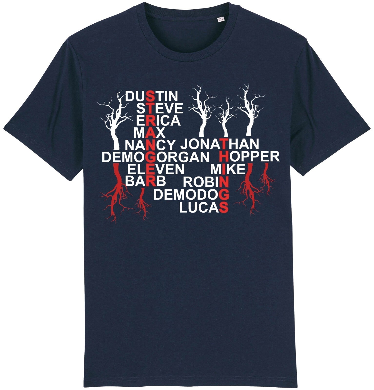 Fruit of the Loom Men's Stranger Things Names Graphic T-Shirt