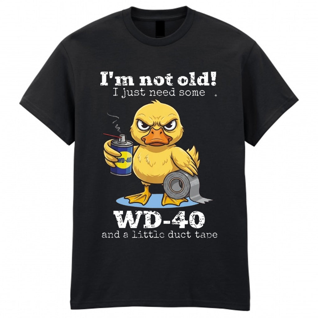 Men's Duck Tape Novelty Graphic Crew Neck T-Shirt