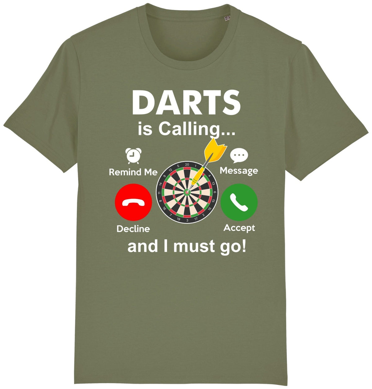 Fruit of the Loom Men's Darts Is Calling Graphic T-Shirt