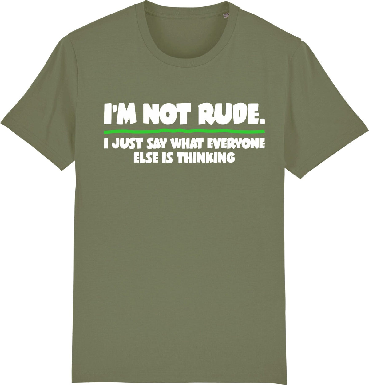 Fruit of the Loom Men's I'M NOT RUDE Graphic T-Shirt