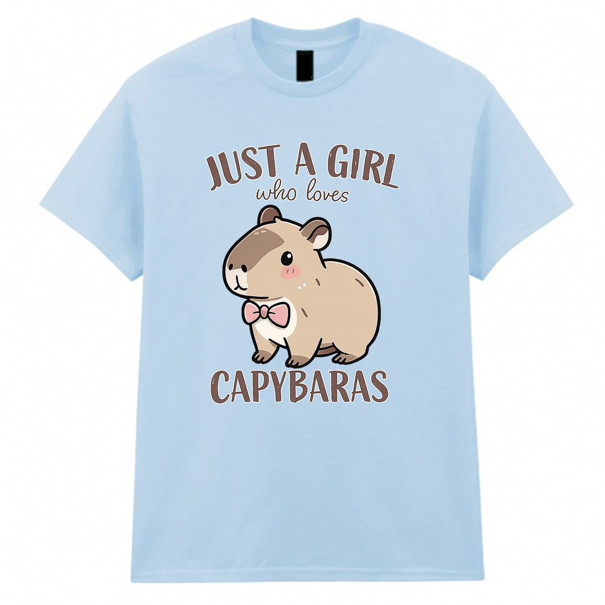 Kids' Just A Girl Who Loves Capybaras Graphic T-Shirt