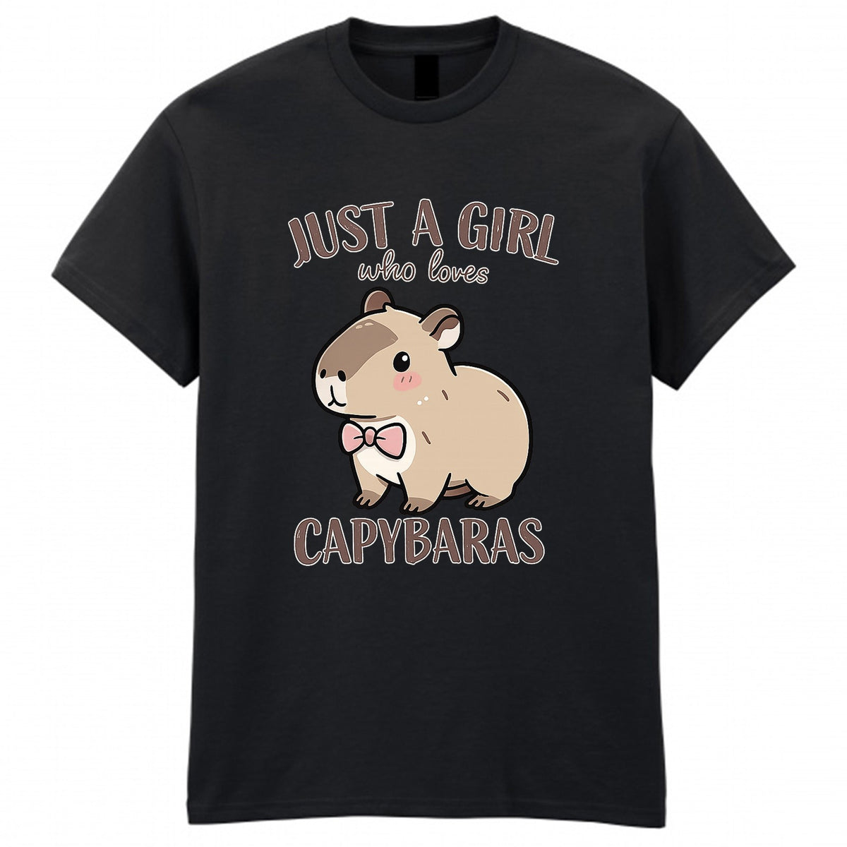 Kids' Just A Girl Who Loves Capybaras Graphic T-Shirt