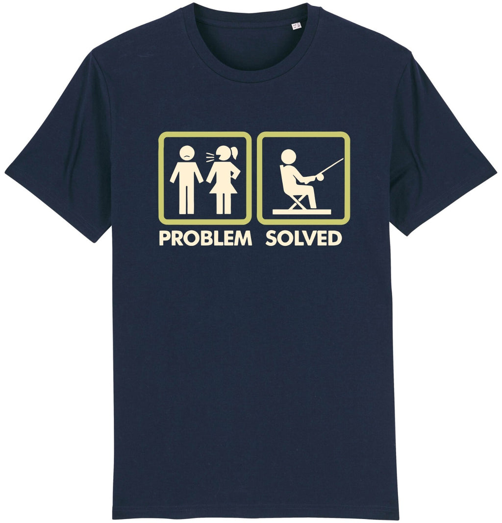 Fruit of the Loom Men's Problem Solved Fishing Graphic T-Shirt
