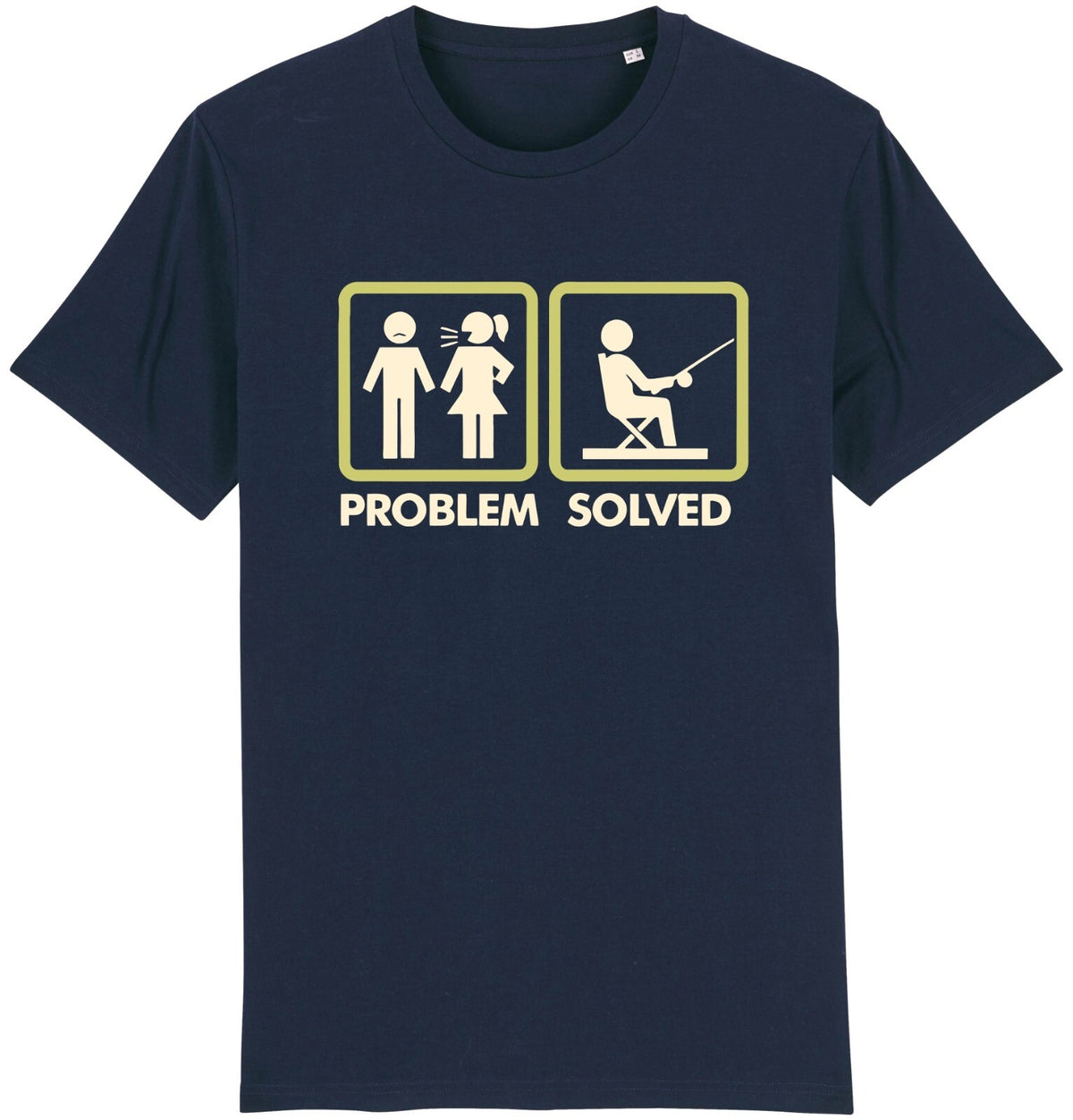 Fruit of the Loom Men's Problem Solved Fishing Graphic T-Shirt