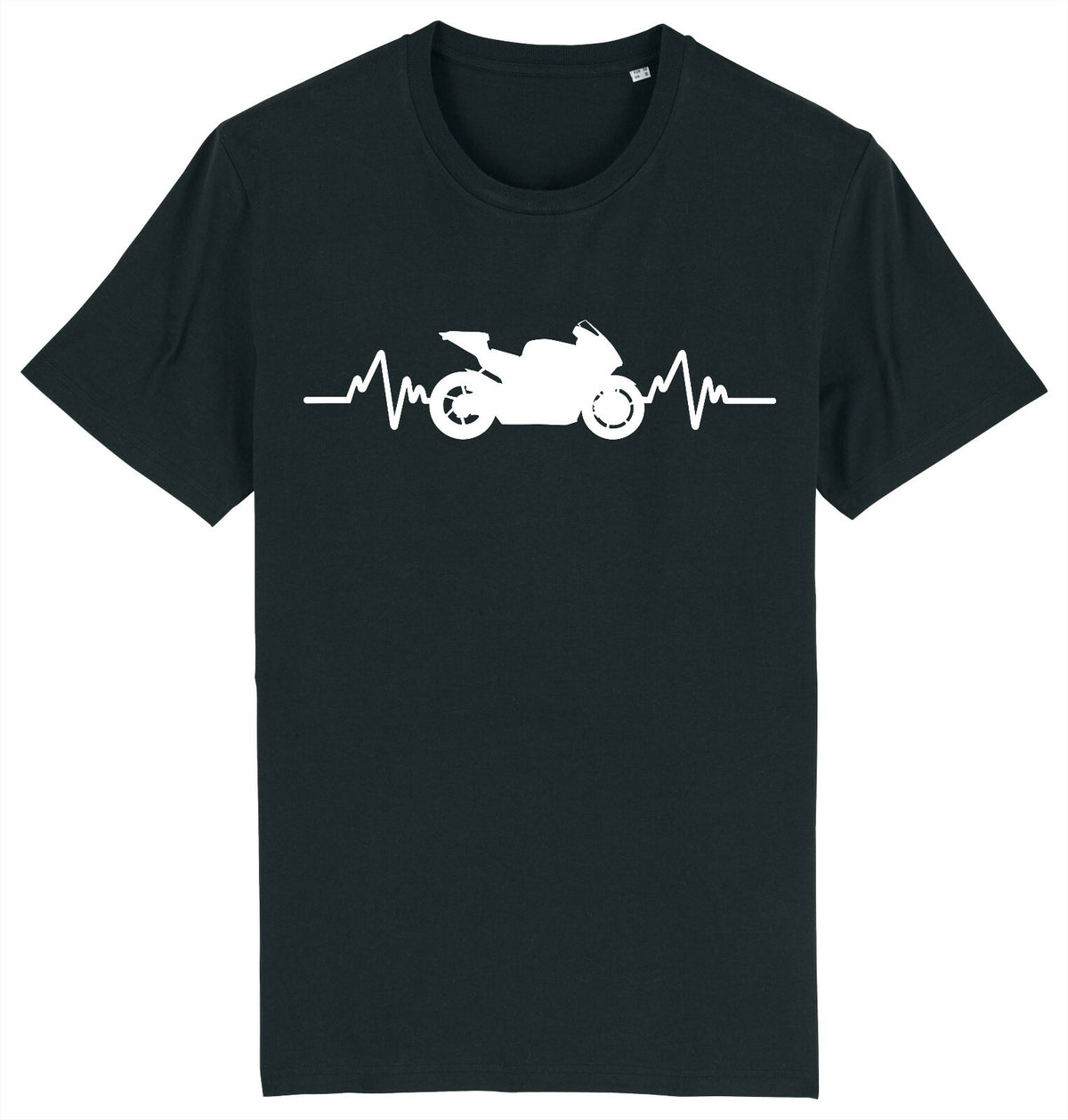 Fruit of the Loom Men's Motorbike Heartbeat Graphic T-Shirt