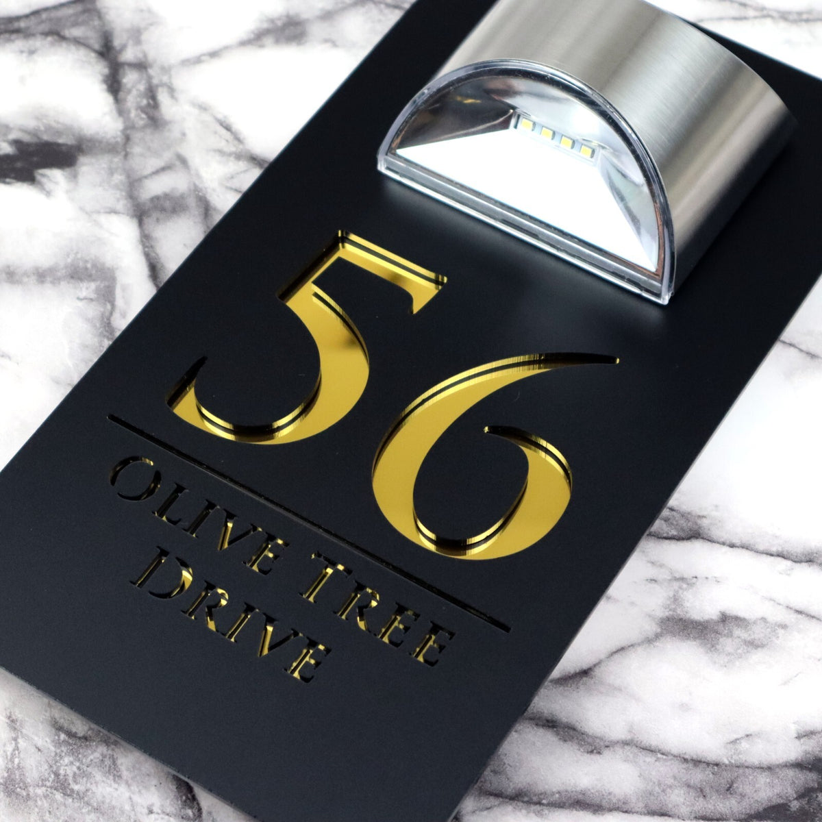 Bellissima LED House Numbers Address Plaque 160mm x 300mm