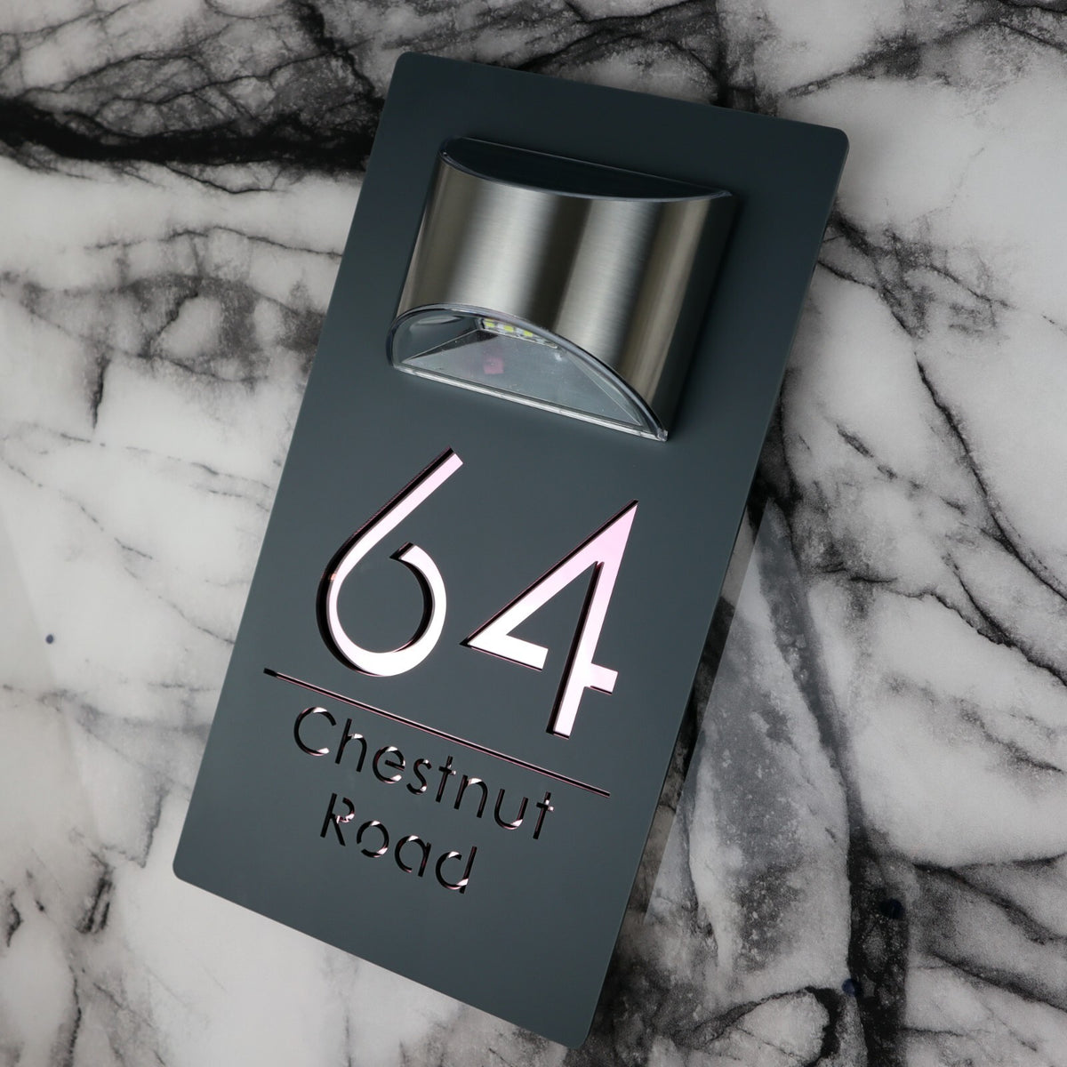 Bellissima LED House Numbers Address Plaque 160mm x 300mm