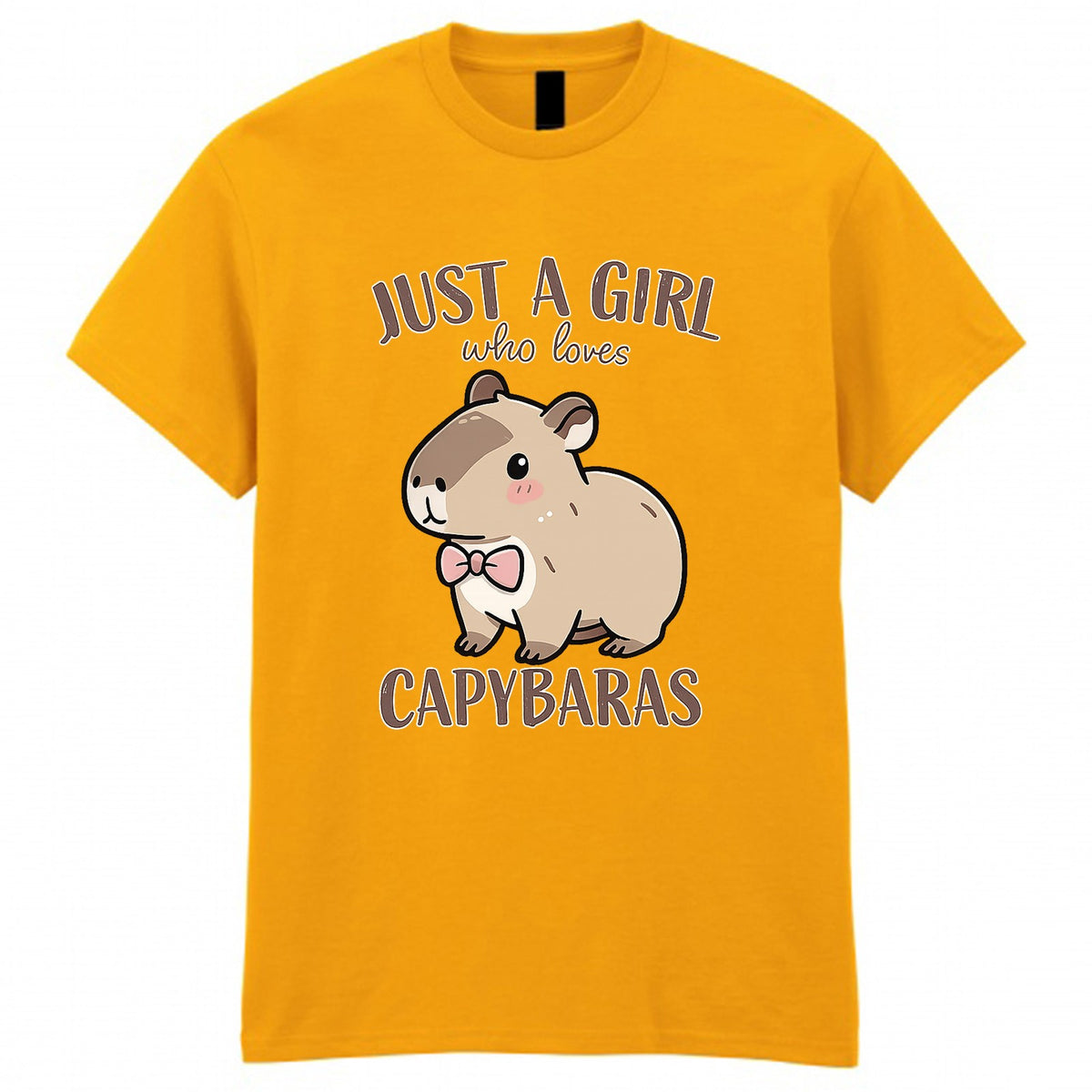 Kids' Just A Girl Who Loves Capybaras Graphic T-Shirt
