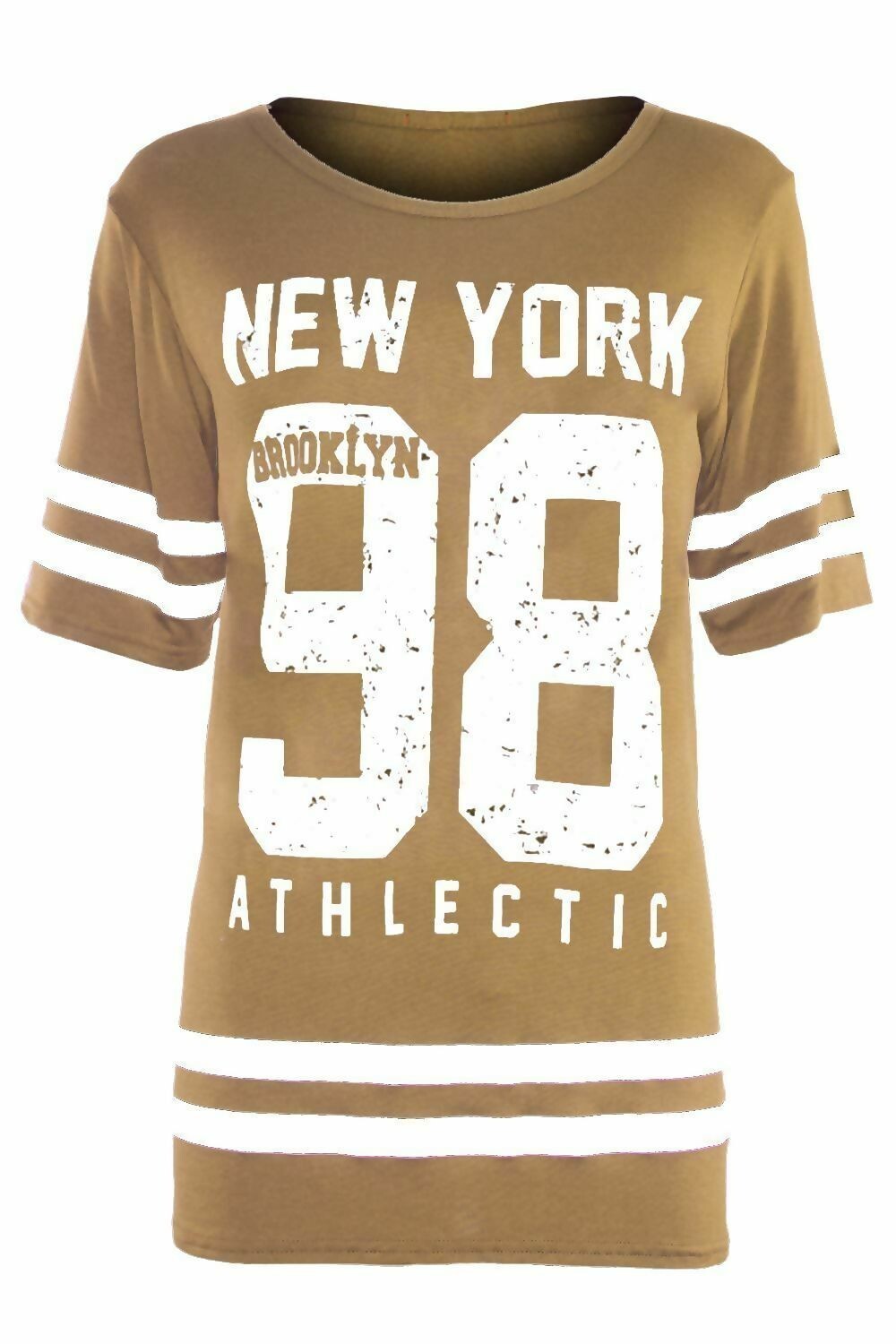 Women's New York 98 Brooklyn Stripe Varsity T-Shirt