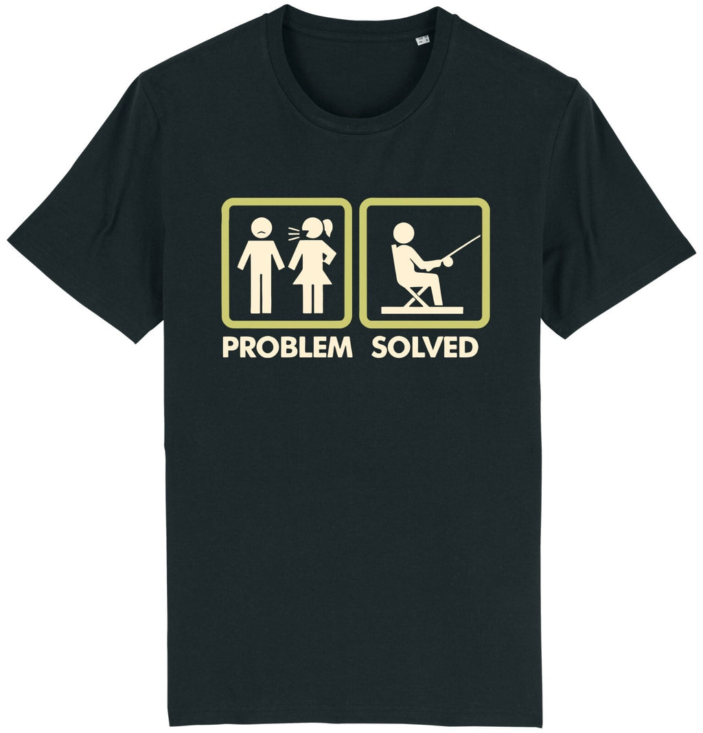 Fruit of the Loom Men's Problem Solved Fishing Graphic T-Shirt